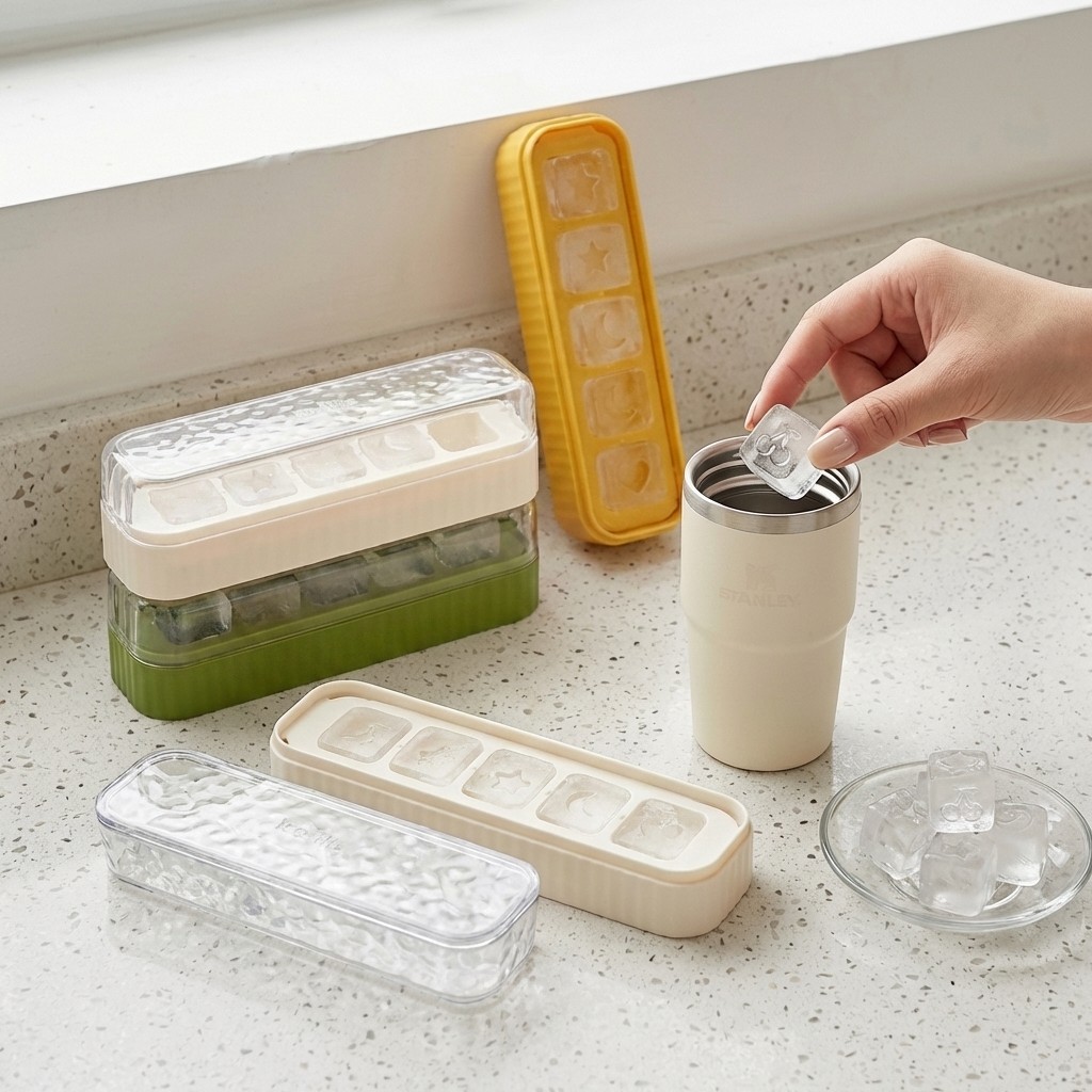 Wine Beer Drink - Mini Plastic Ice Cube Tray With