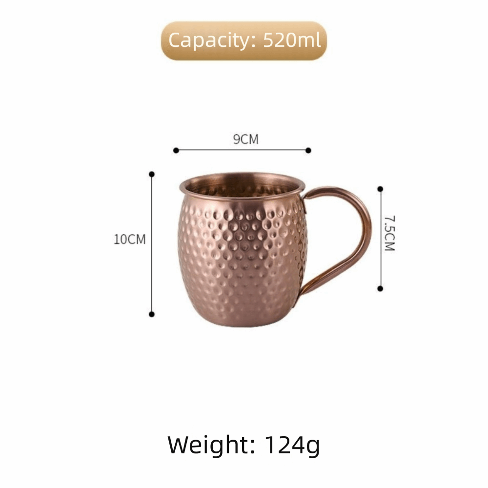 Wine Beer Drink - Creative 520ml Moscow Mule Mug Rust-proof