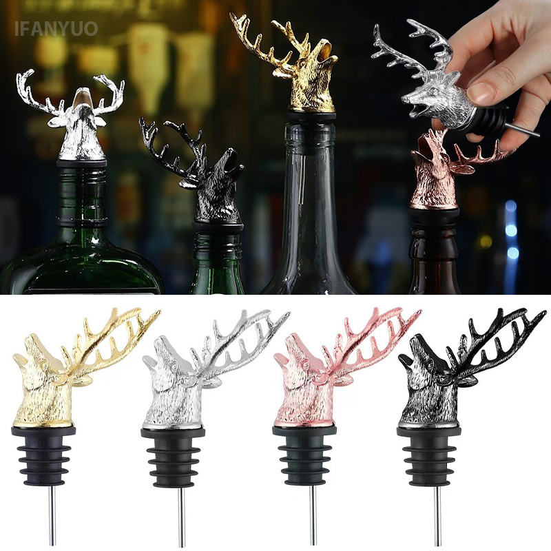 Wine Beer And Spirits - Zinc Alloy Deer Head Wine Pourer