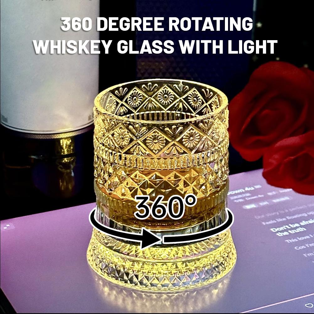 Wine Beer Drink - Rotating Whiskey Glass Creative Crystal Beer