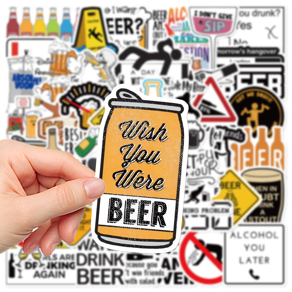 Wine Beer Fridge - 10/30/52PCS Funny Alcoholism Vodka Beer Wine