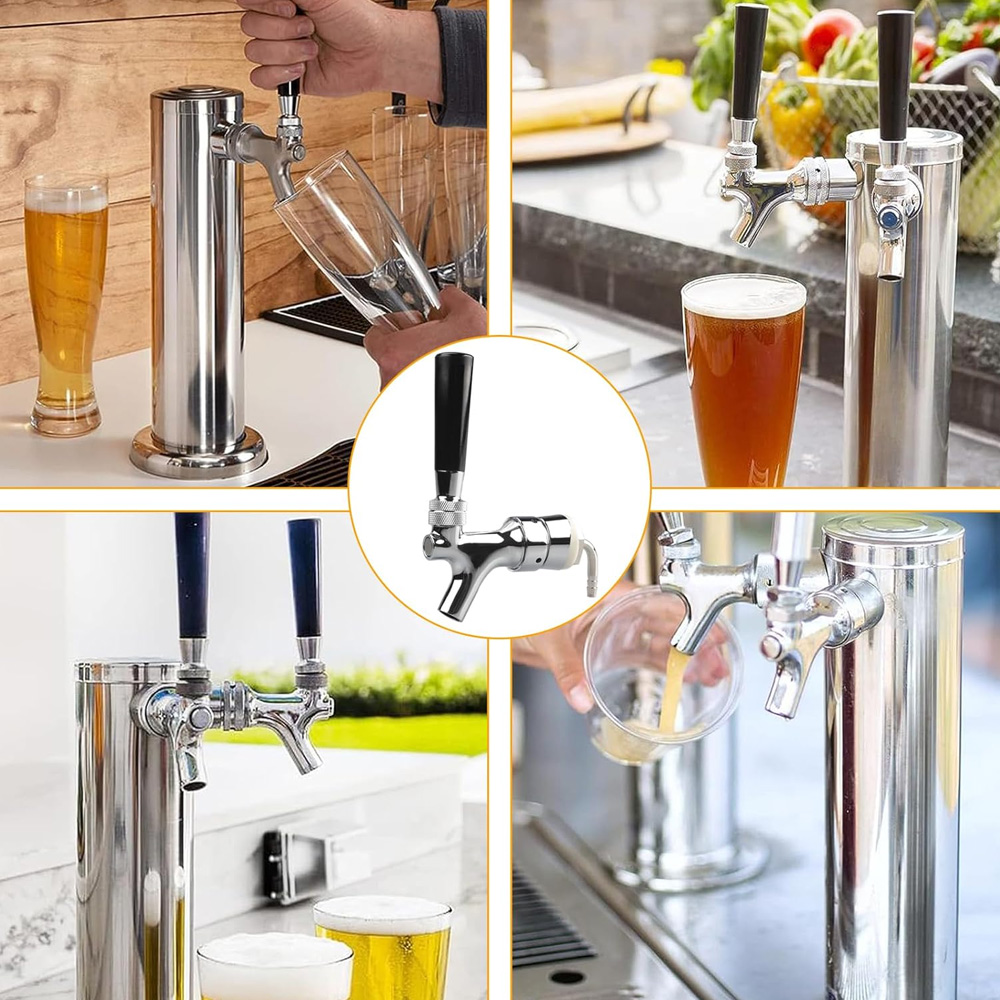 Draft Beer Faucet, Chrome Plat - đánh giá và giá Wine To Beer