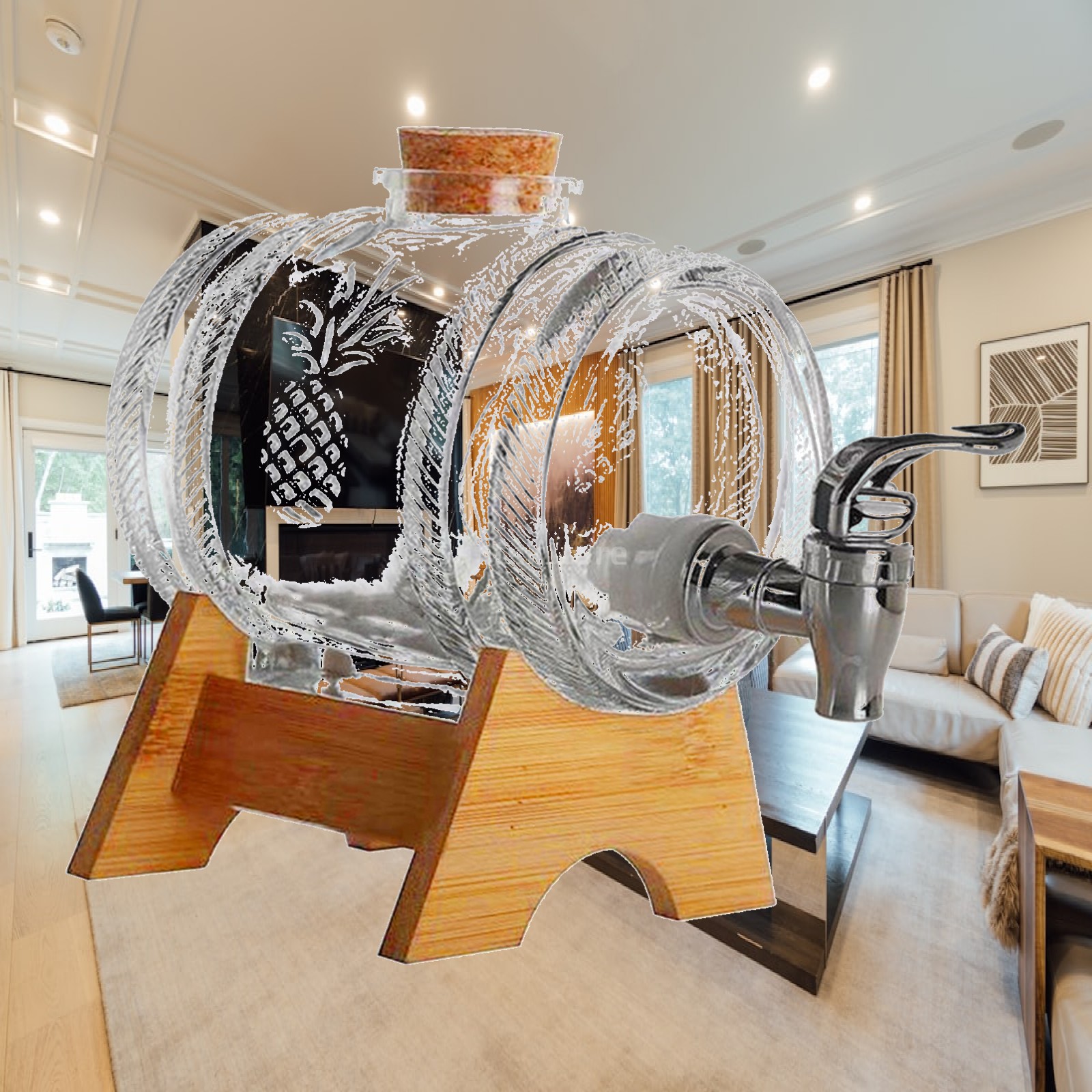 Premium Glass Barrel Dispenser - đánh giá và giá Wine Beer And Spirits