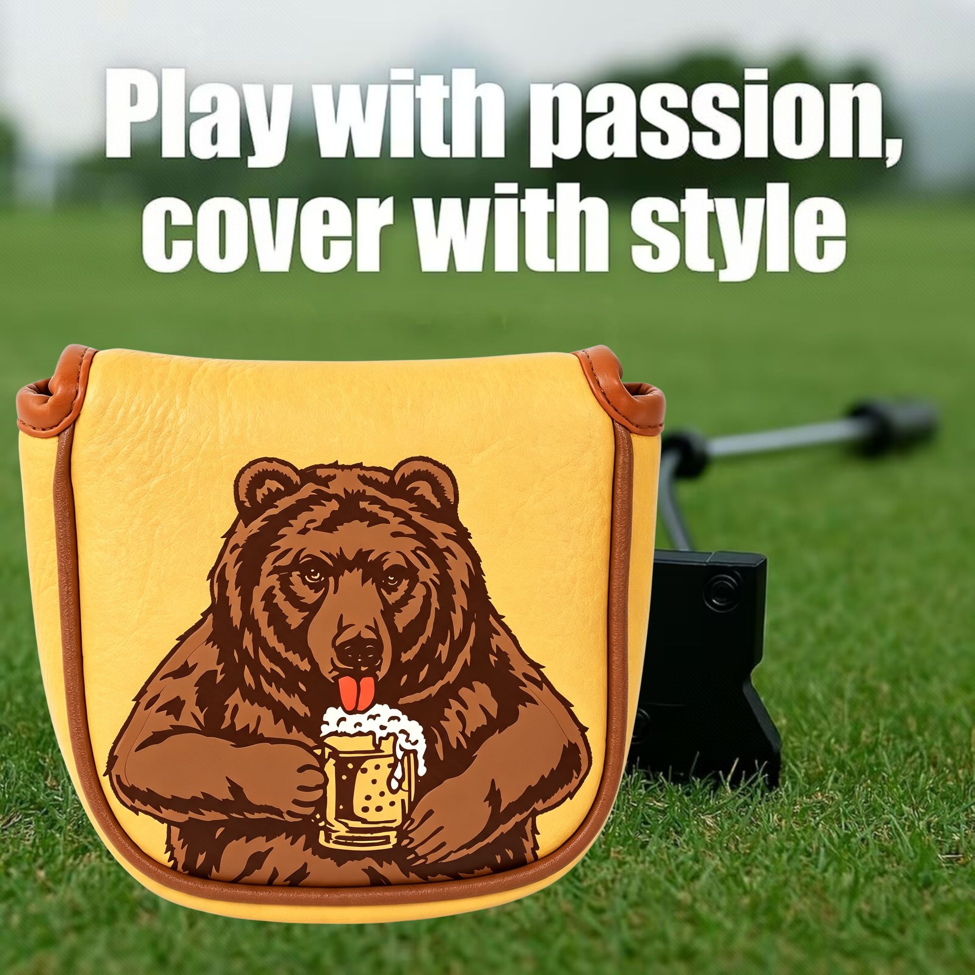 Skull Embroidered Golf Mallet  - đánh giá và giá Beer & Wine Downtown