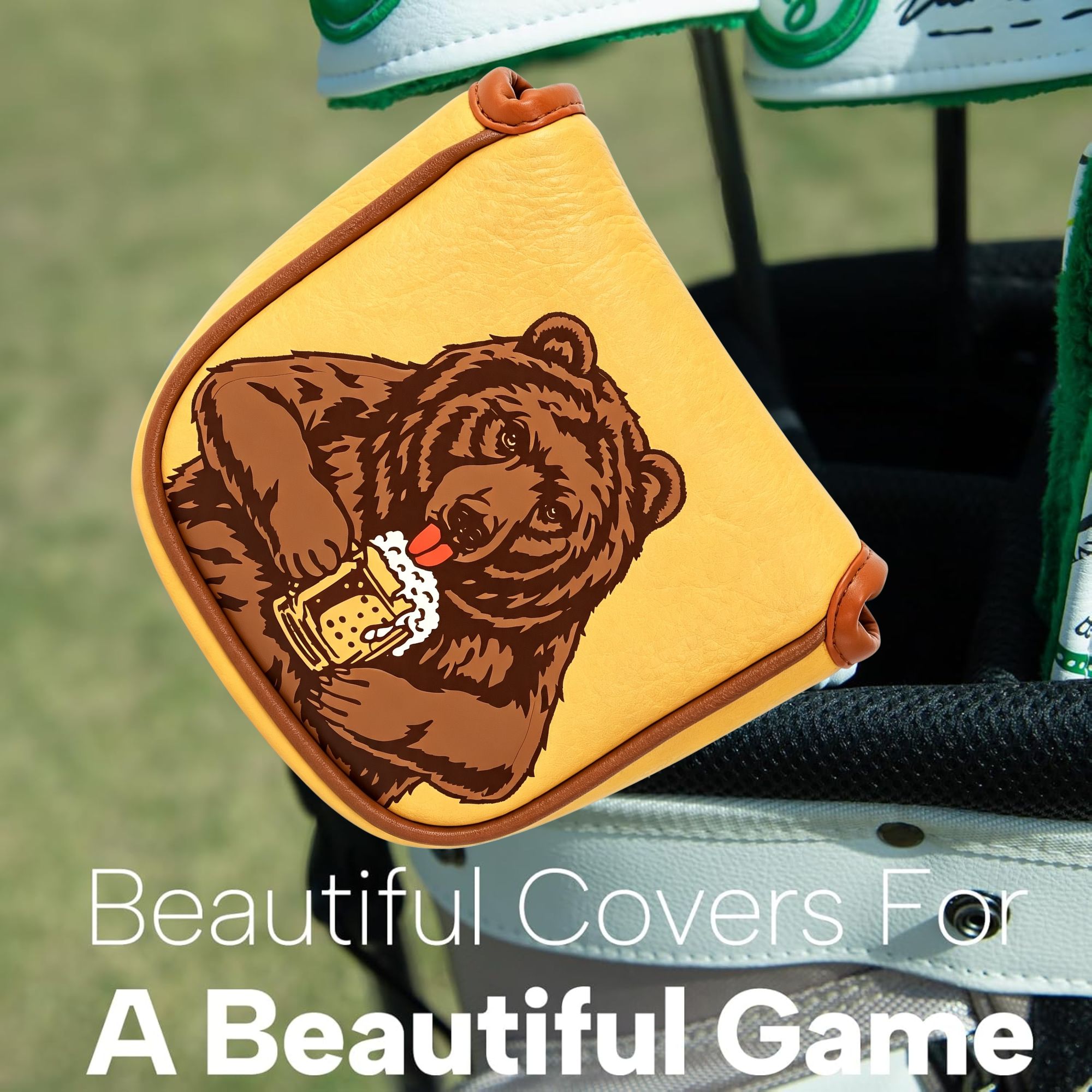 Skull Embroidered Golf Mallet  - đánh giá và giá Beer & Wine Downtown