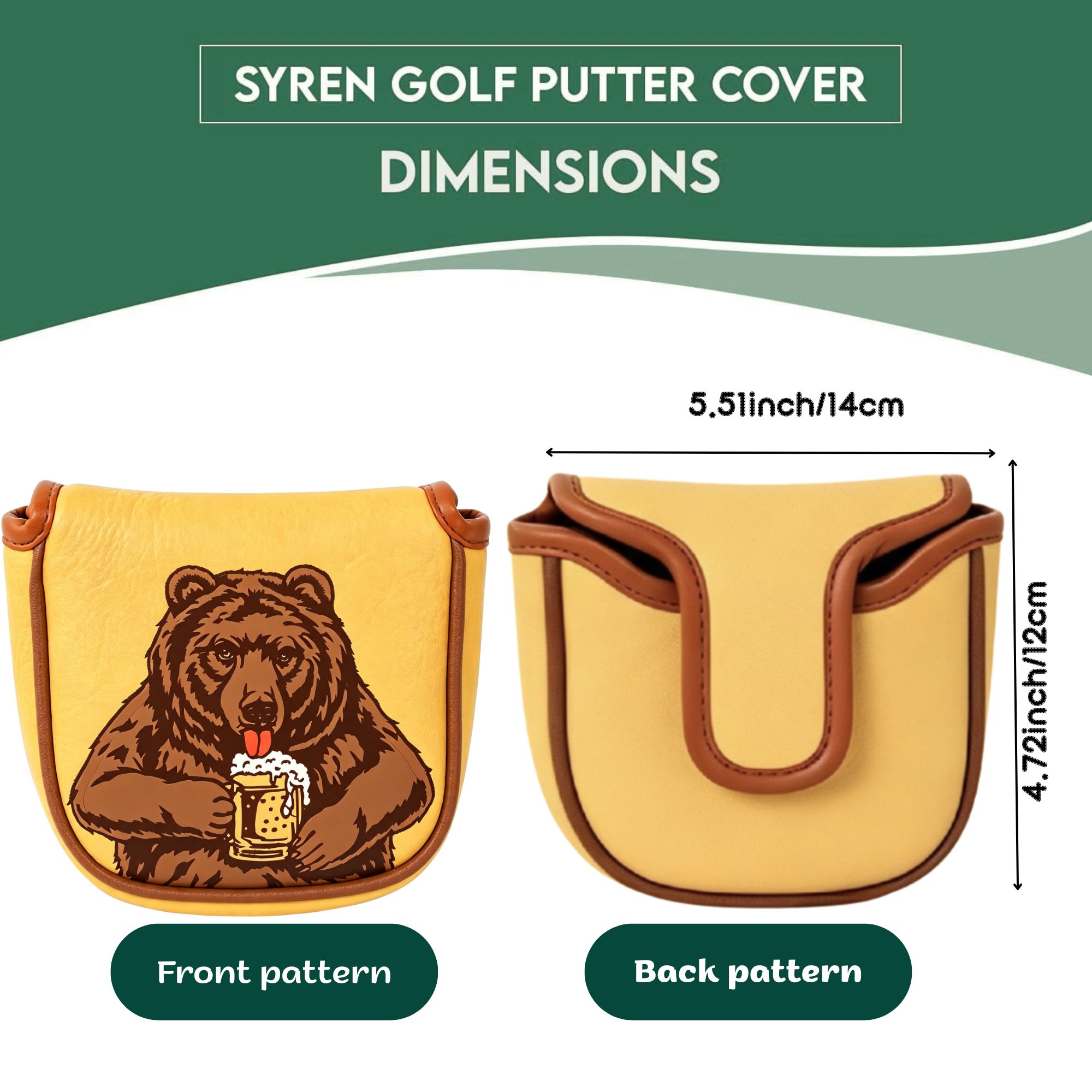 Skull Embroidered Golf Mallet  - đánh giá và giá Beer & Wine Downtown