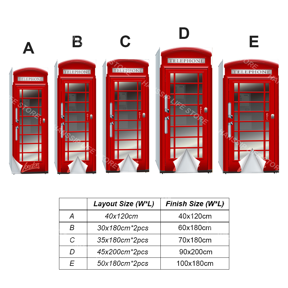Retro Phone Booth Printed Refr - đánh giá và giá Wine Beer Fridge