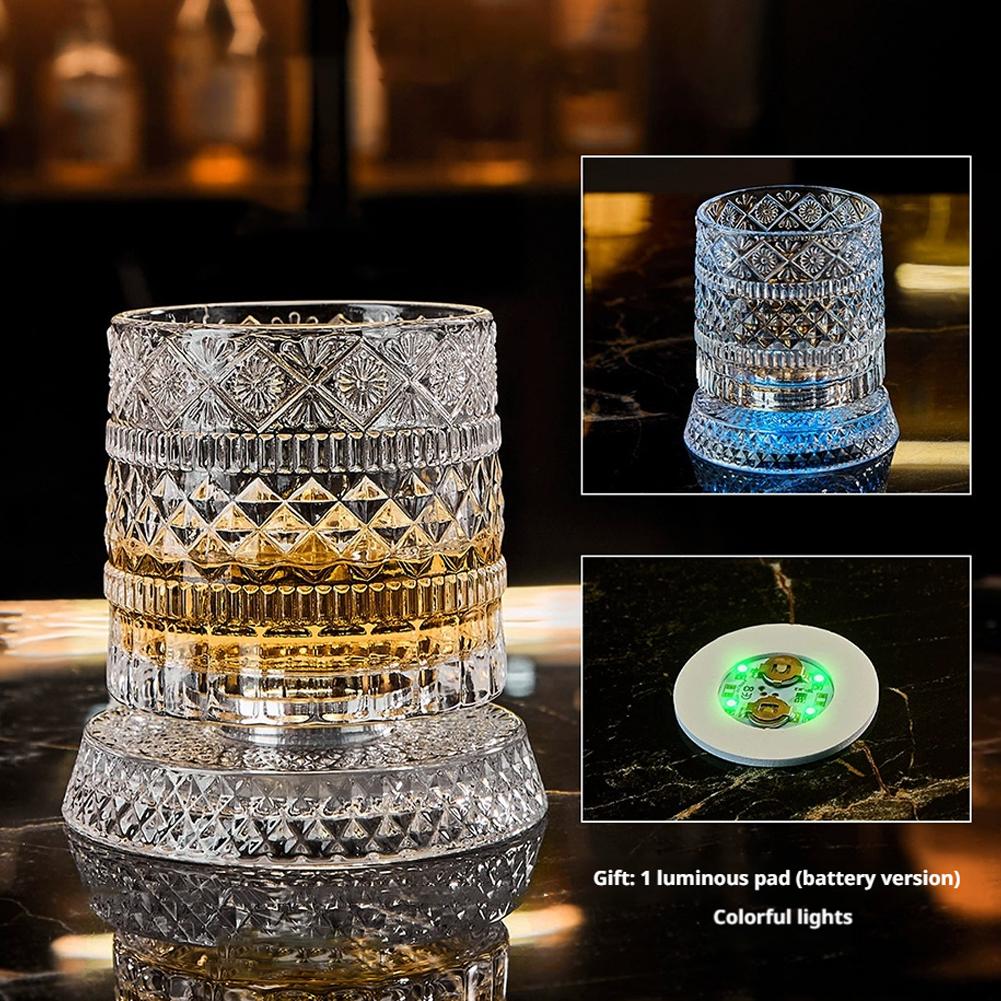 Rotating Whiskey Glass Creativ - đánh giá và giá Wine Beer Drink