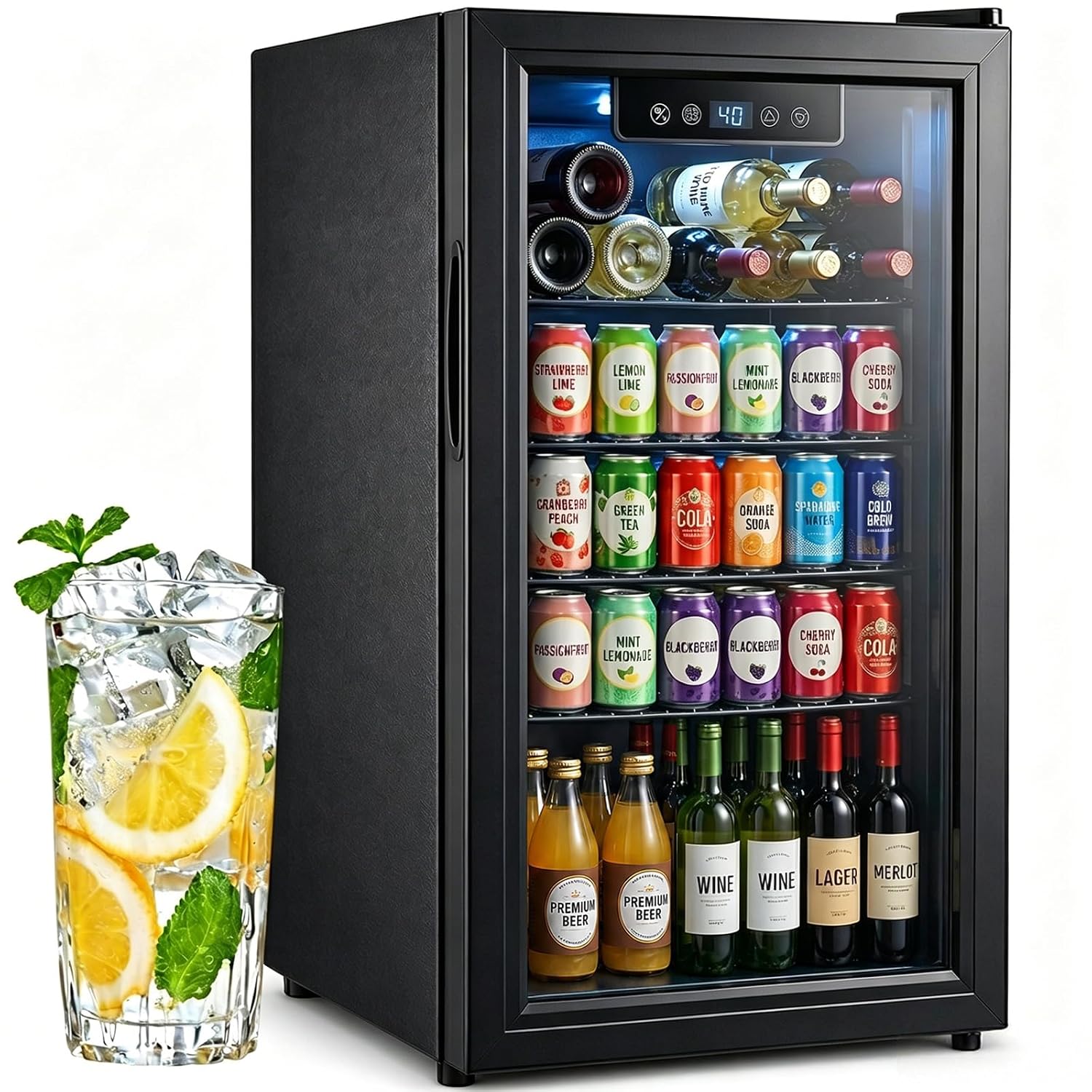 3.2 Cu.Ft Beverage Fridge with - đánh giá và giá Wine Beer Fridge