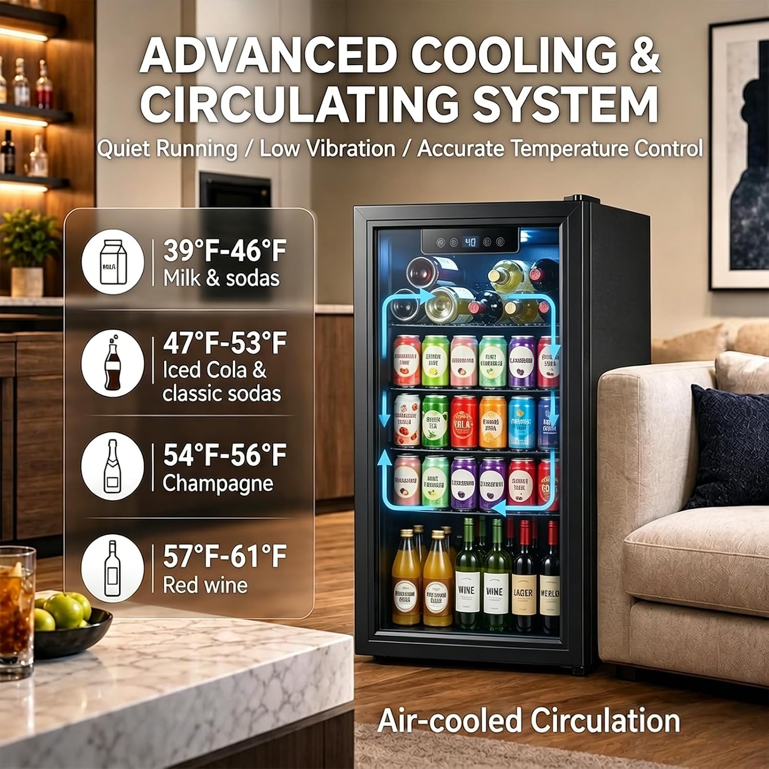 3.2 Cu.Ft Beverage Fridge with - đánh giá và giá Wine Beer Fridge