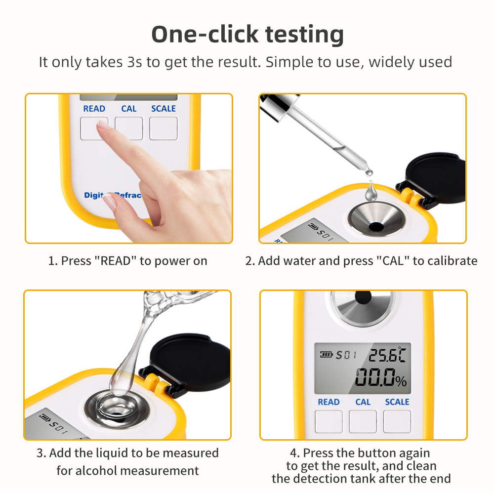 Digital Alcohol Refractometer  - đánh giá và giá Wine Beer And Spirits