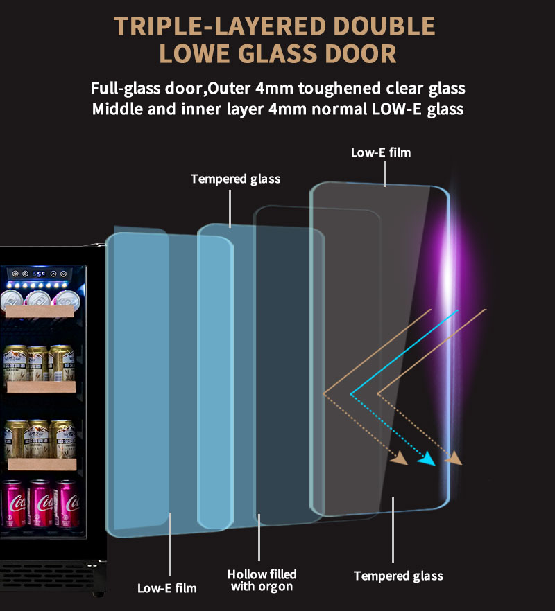 Double Door Undercounter Wine  - đánh giá và giá Wine Beer Fridge
