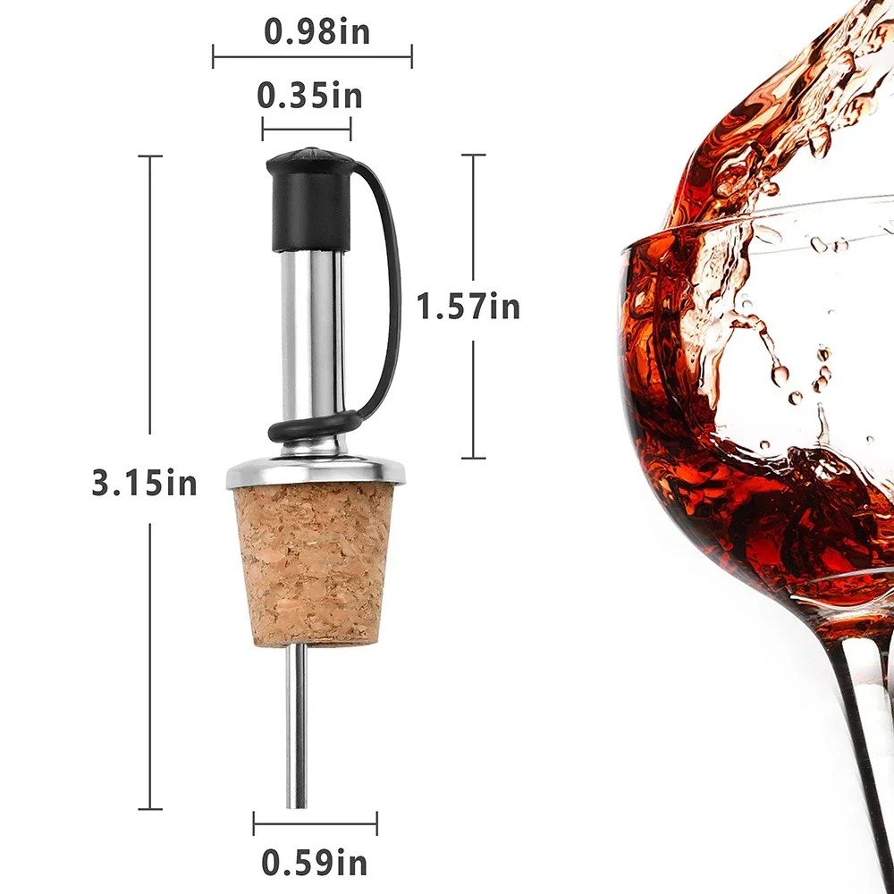 1PC Red Wine Cork Pourer Stain - đánh giá và giá Wine Beer And Spirits