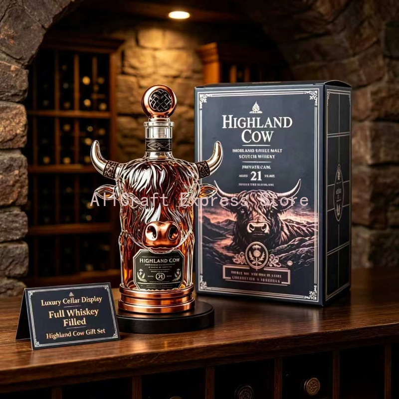 3D Highland Cow Crystal Whiske - đánh giá và giá Wine Beer And Spirits